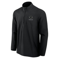 Green Bay Packers Front Office Micro Tonal Quarter-Zip Pullover - Black cheap