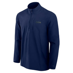 Seattle Seahawks Front Office Micro Tonal Quarter-Zip Pullover - College Navy cheap