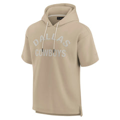 Dallas Cowboys Unisex Elements Super Soft Fleece Short Sleeve Pullover Hoodie - Khaki online