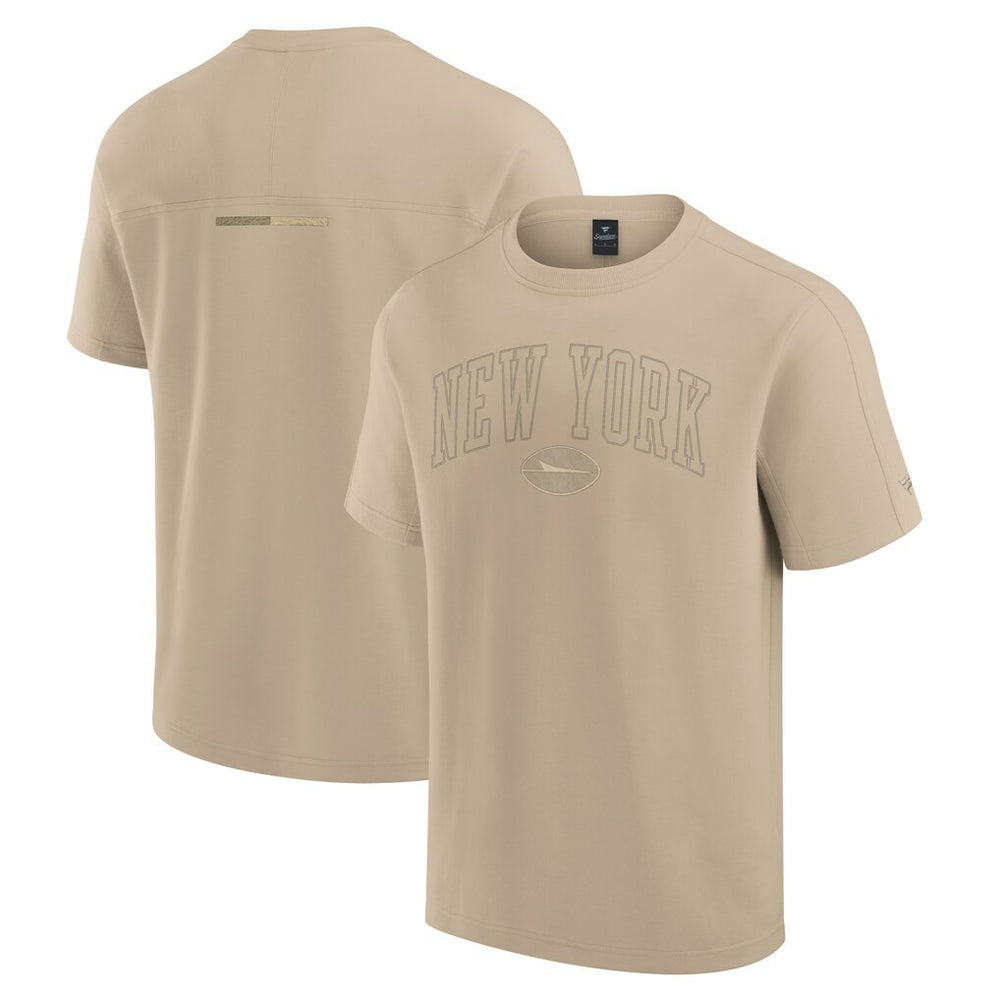 New York Jets Unisex Elements Heavyweight Tri-Blend T-Shirt - Khaki cheap