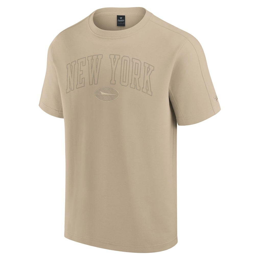 New York Jets Unisex Elements Heavyweight Tri-Blend T-Shirt - Khaki cheap