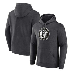 Brooklyn Nets Primary Logo Pullover Hoodie - Heather Charcoal | Fanatics sale