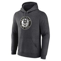 Brooklyn Nets Primary Logo Pullover Hoodie - Heather Charcoal | Fanatics sale