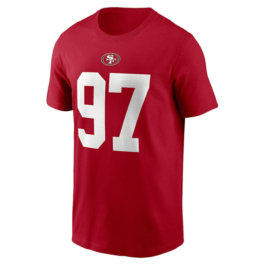 Nick Bosa San Francisco 49ers Player Name & Number T-Shirt - Scarlet | Nike on sale
