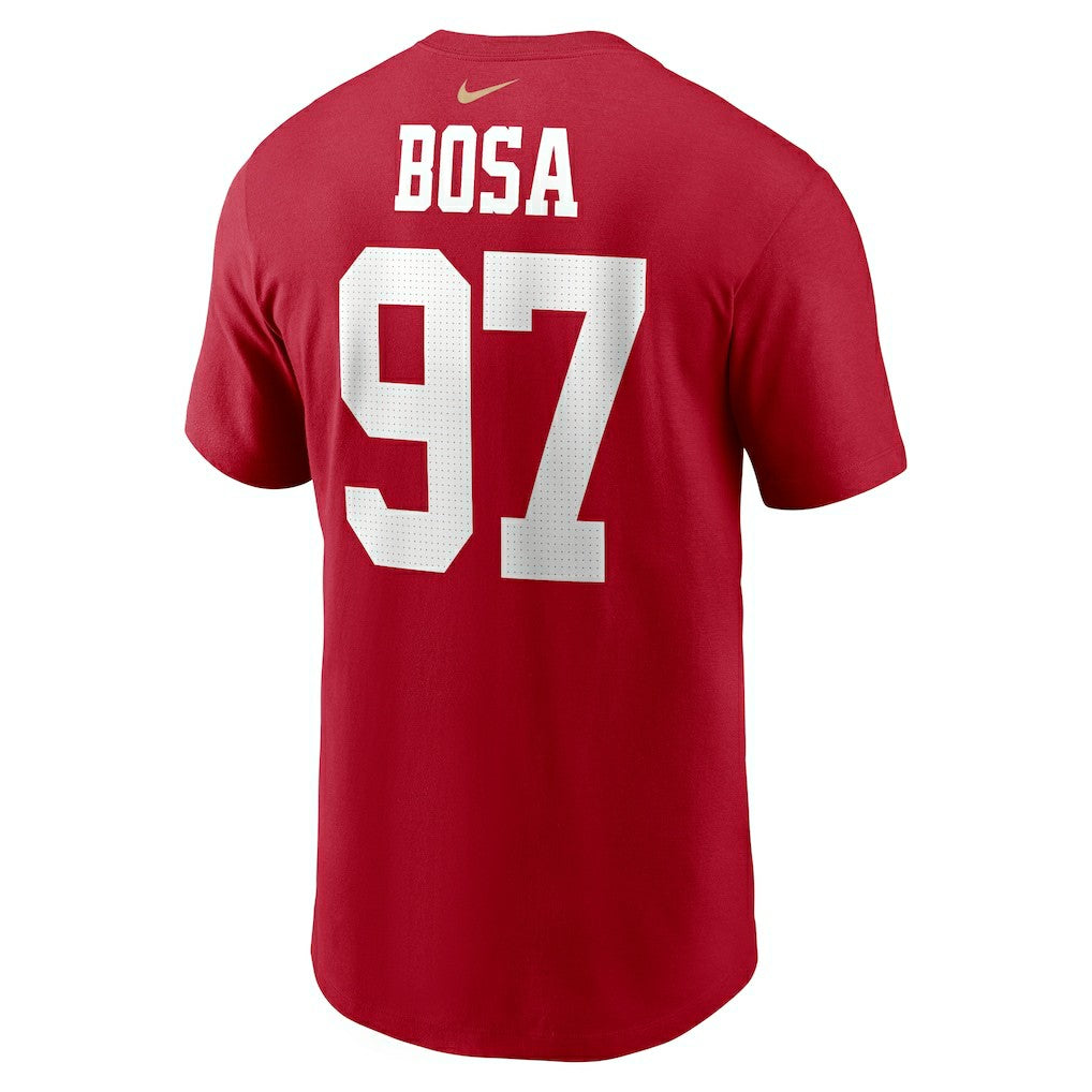 Nick Bosa San Francisco 49ers Player Name & Number T-Shirt - Scarlet | Nike on sale