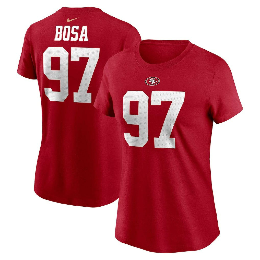 Nick Bosa San Francisco 49ers Women's Player Name & Number T-Shirt - Scarlet | Nike sale
