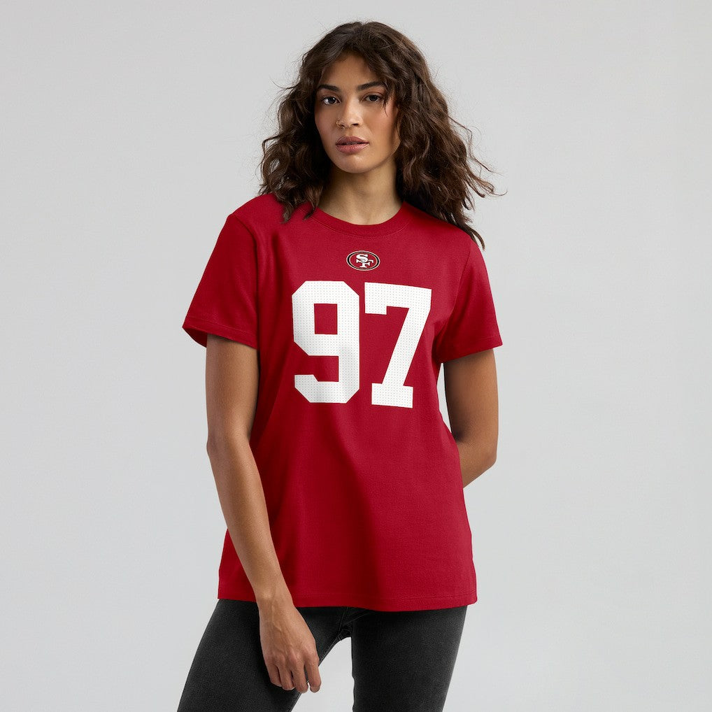 Nick Bosa San Francisco 49ers Women's Player Name & Number T-Shirt - Scarlet | Nike sale