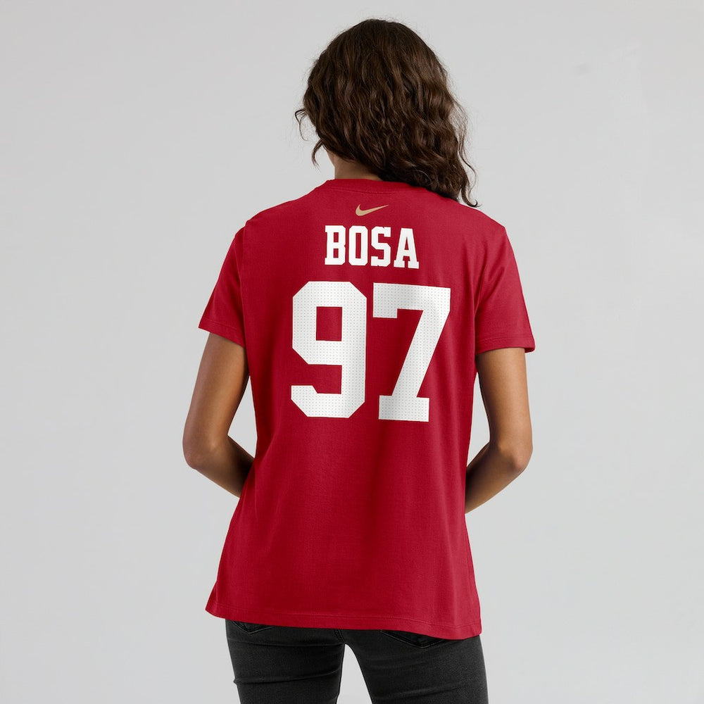 Nick Bosa San Francisco 49ers Women's Player Name & Number T-Shirt - Scarlet | Nike sale