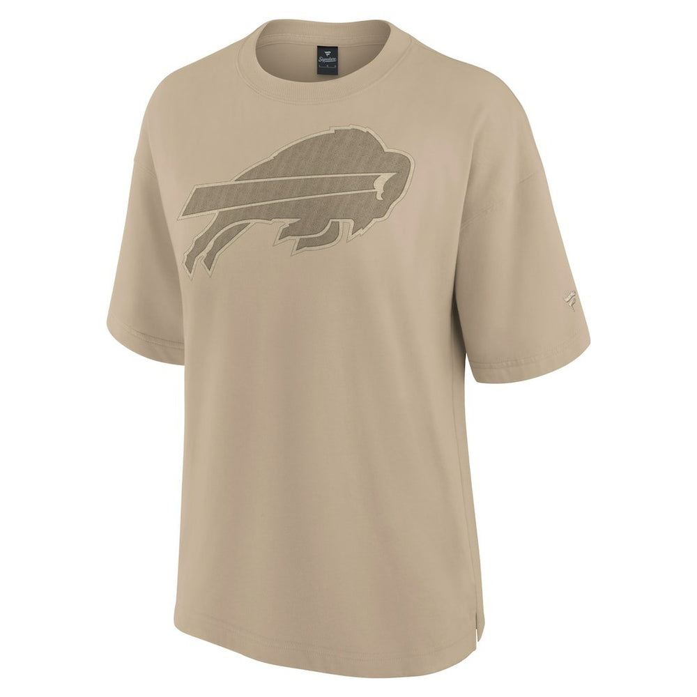 Buffalo Bills Women's Oversized Elements T-Shirt - Khaki on sale