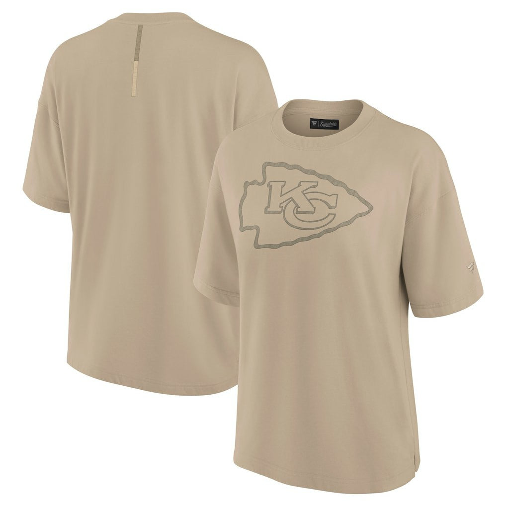 Kansas City Chiefs Women's Oversized Elements T-Shirt - Khaki outlet
