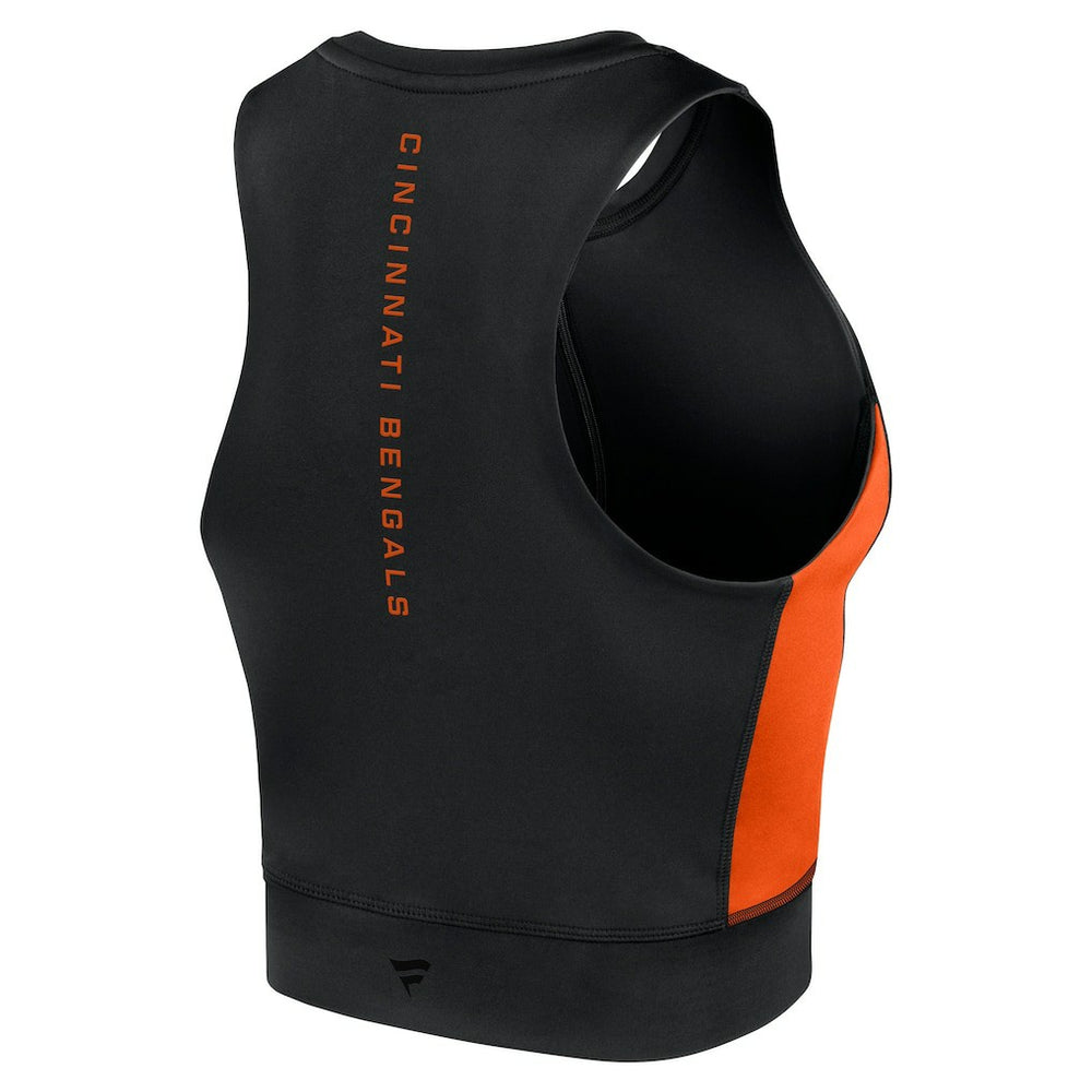 Cincinnati Bengals Women's Studio Fitted Gym Tank Top - Black online