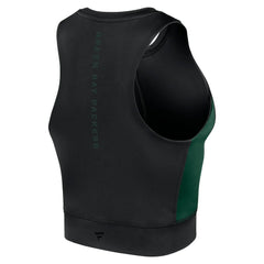 Green Bay Packers Women's Studio Fitted Gym Tank Top - Black for sale