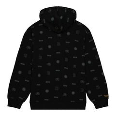 Boston Bruins Mitchell & Ness 100th Anniversary Allover Print Pullover Hoodie Black