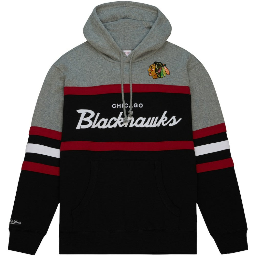 Chicago Blackhawks Head Coach Pullover Hoodie Black/Gray