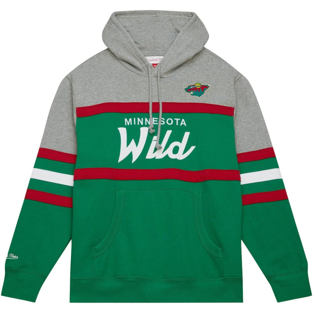 Minnesota Wild Head Coach Pullover Hoodie Green/Gray