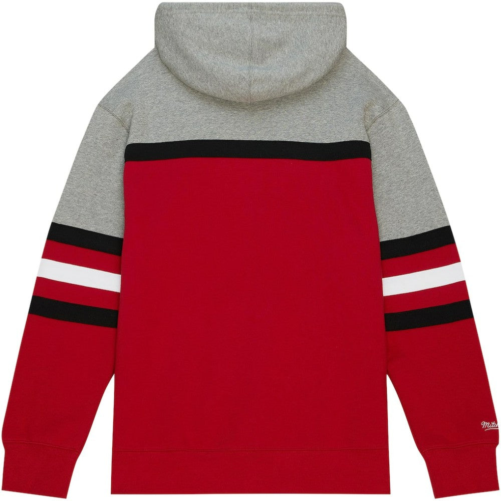 New Jersey Devils Head Coach Pullover Hoodie Red/Gray