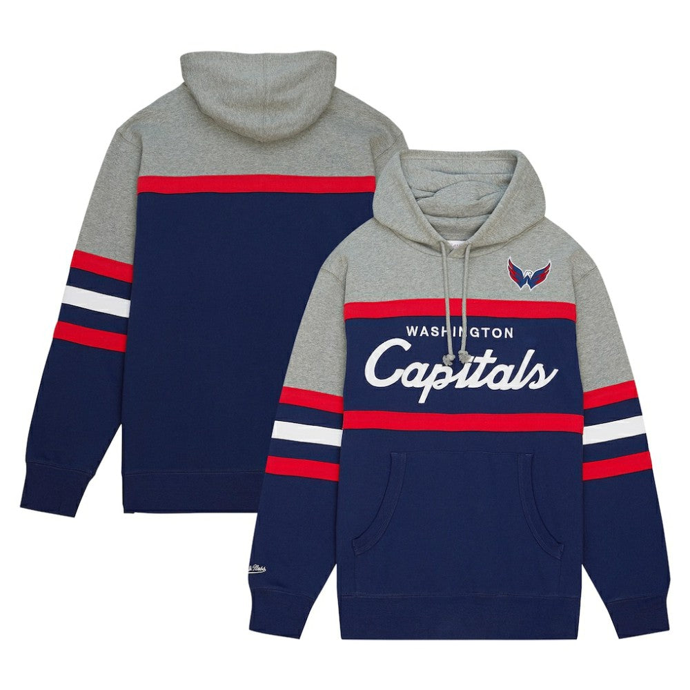 Washington Capitals Head Coach Pullover Hoodie Navy/Gray