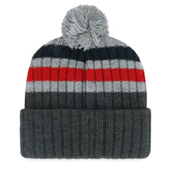 St. Louis Cardinals Stack Cuffed Knit Hat with Pom - Gray | 47 brand