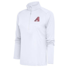 Arizona Diamondbacks Antigua Women's Patriotic Tribute Half-Zip Pullover Top - White