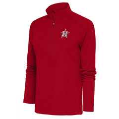 Houston Astros Antigua Women's Patriotic Tribute Half-Zip Pullover Top - Red