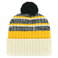 Pittsburgh Pirates Tavern Cuffed Knit Hat with Pom - Natural | 47 brand