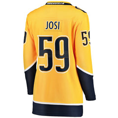 Roman Josi Nashville Predators Fanatics Women's Home Breakaway Player Jersey Gold