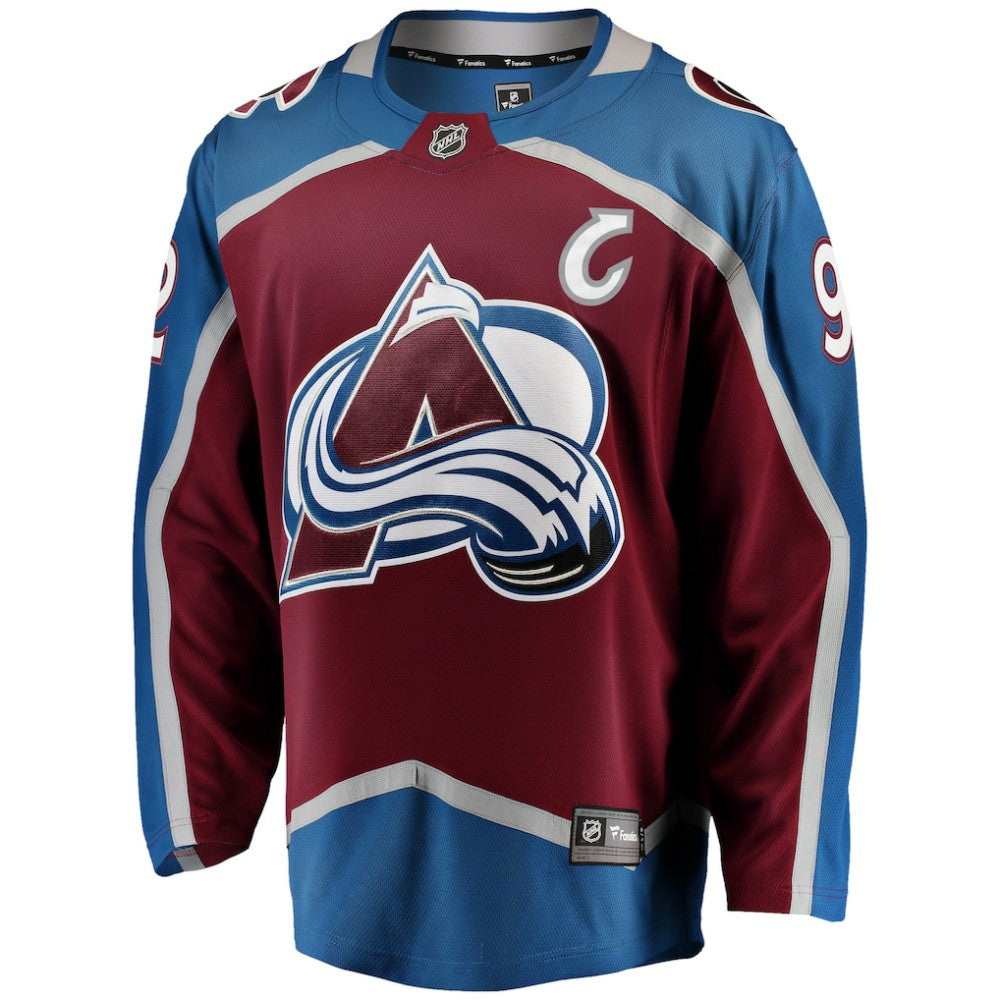 Gabriel Landeskog Colorado Avalanche Fanatics Captain Patch Home Breakaway Jersey Burgundy