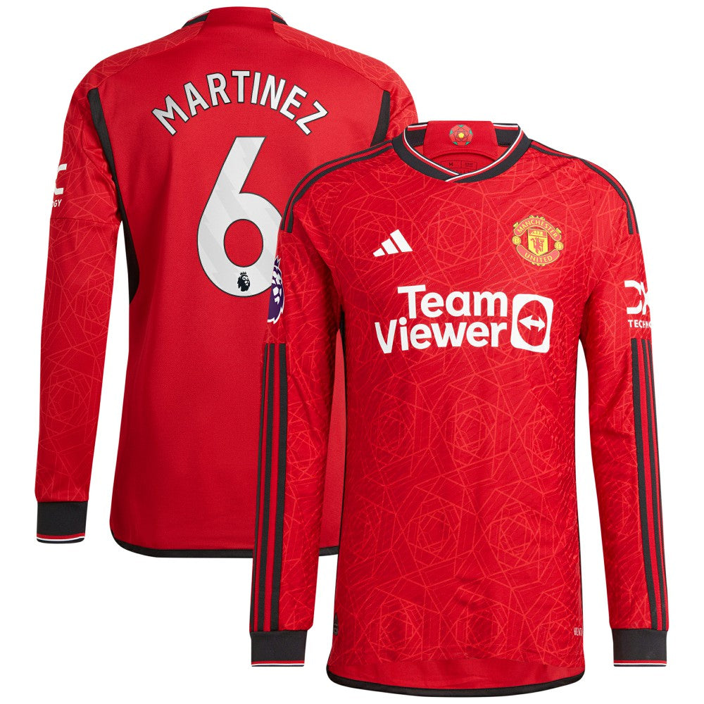 Lisandro Martínez Manchester United 2023/24 Home Long Sleeve Player Jersey - Red | Adidas discount