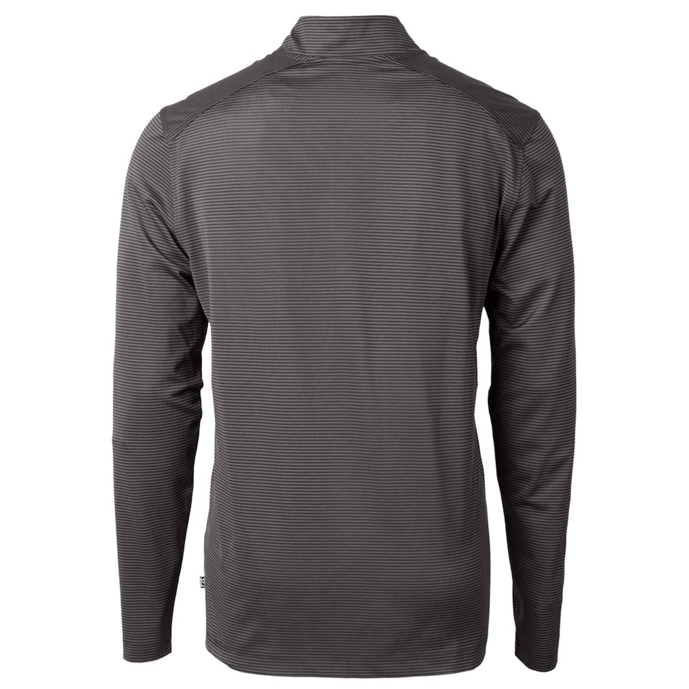 Philadelphia Eagles Cutter & Buck Gridiron Classics Big & Tall Virtue Eco Pique Micro Stripe Recycled Quarter-Zip Pullover Top - Charcoal online