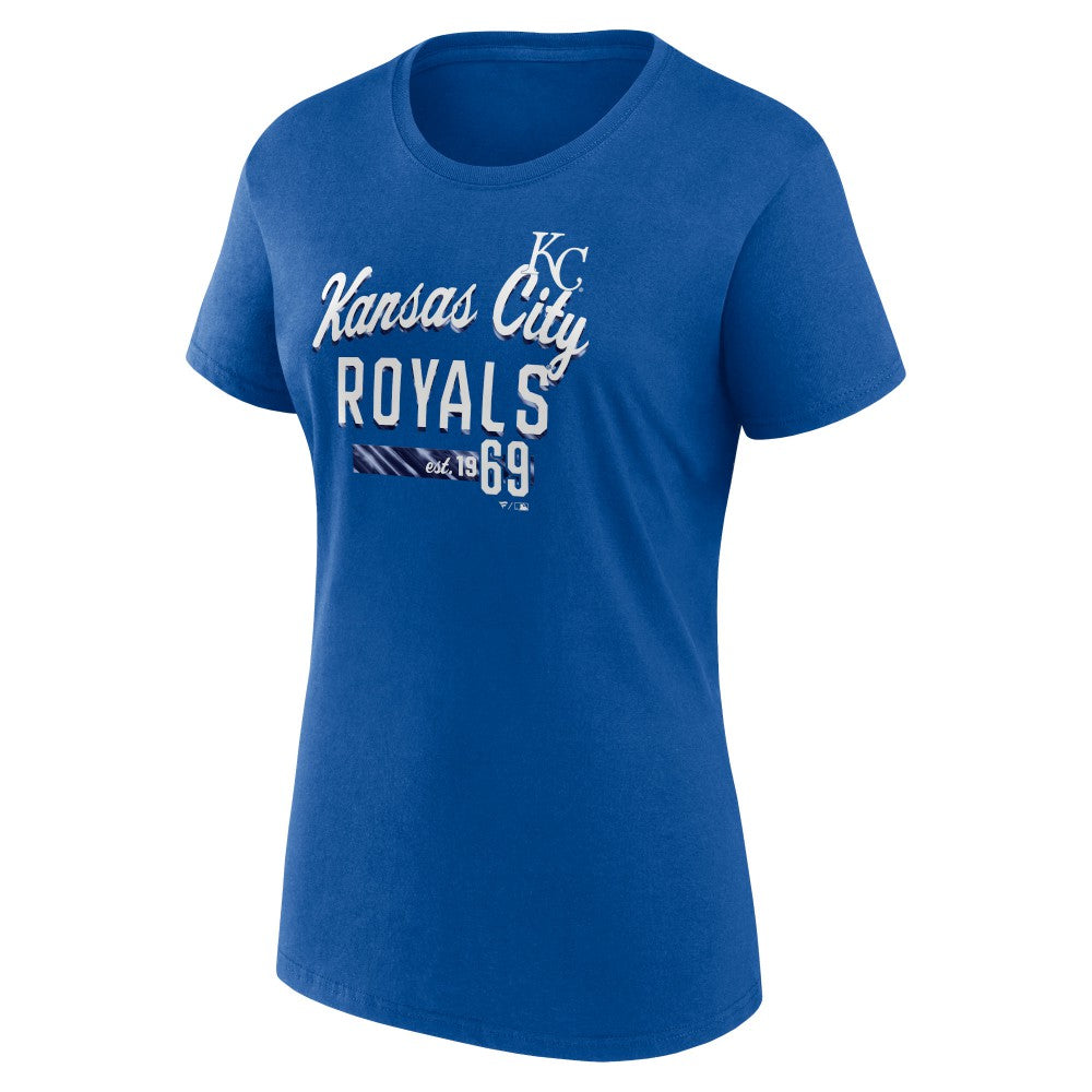 Kansas City Royals Women's Logo Fitted T-Shirt - Royal