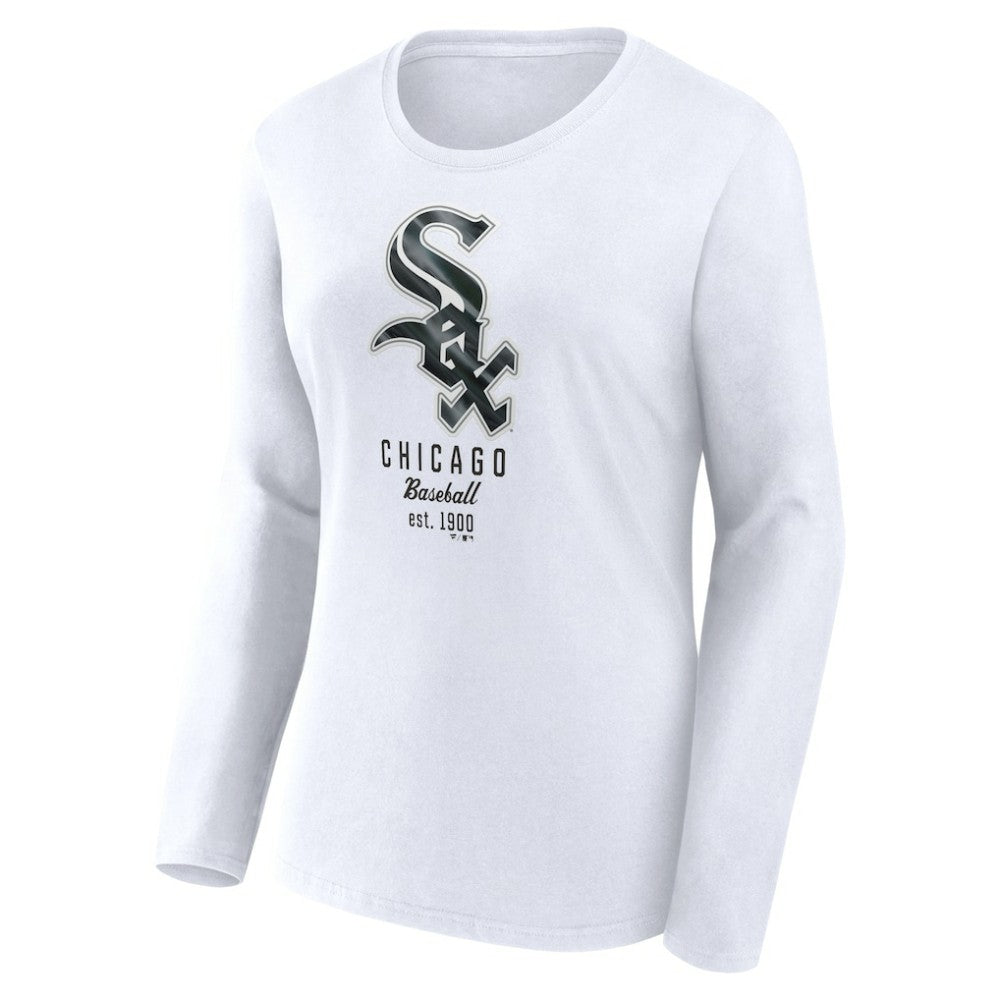 Chicago White Sox Women's Lightweight Fitted Long Sleeve T-Shirt - White