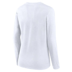 Washington Nationals Women's Lightweight Fitted Long Sleeve T-Shirt - White