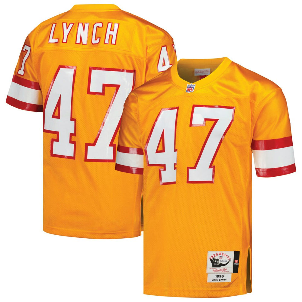 John Lynch Tampa Bay Buccaneers 1993 Authentic Throwback Retired Player Jersey - Orange on sale