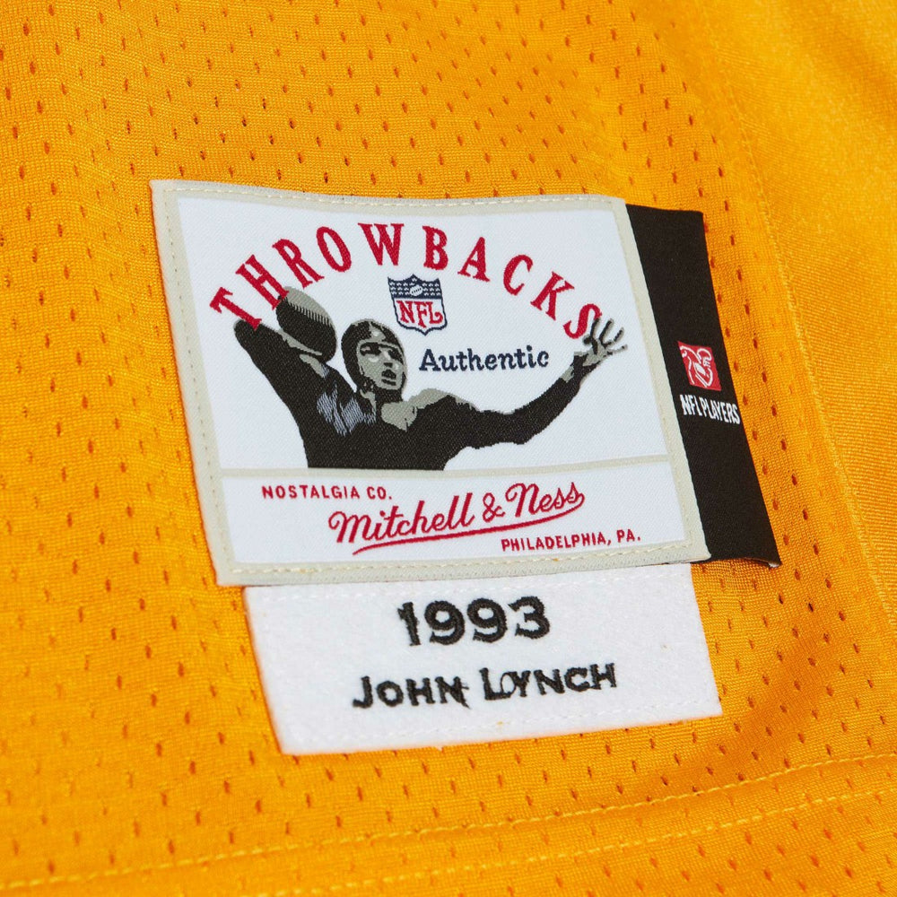John Lynch Tampa Bay Buccaneers 1993 Authentic Throwback Retired Player Jersey - Orange on sale
