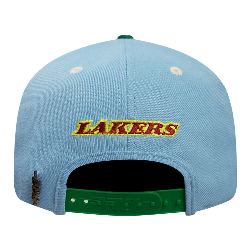 Los Angeles Lakers Pro Standard Retro Program 2-Tone Snapback Hat - Light Blue/Green on sale