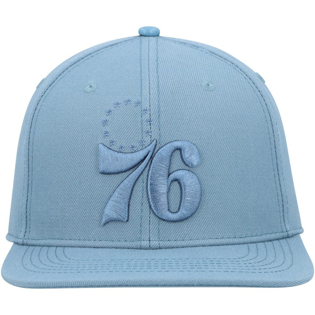 Philadelphia 76ers Pro Standard Tonal Snapback Hat - Blue for sale