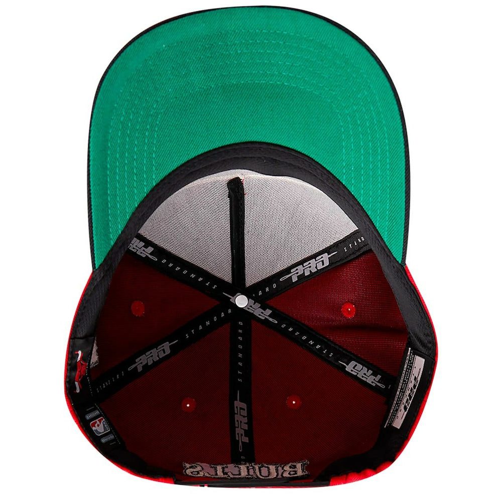Chicago Bulls Pro Standard Pinch Chevron Adjustable Hat - Red/Black sale