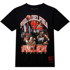 Allen Iverson Philadelphia 76ers Hardwood Classics Bling Concert Player T-Shirt - Black | Mitchell & Ness on sale