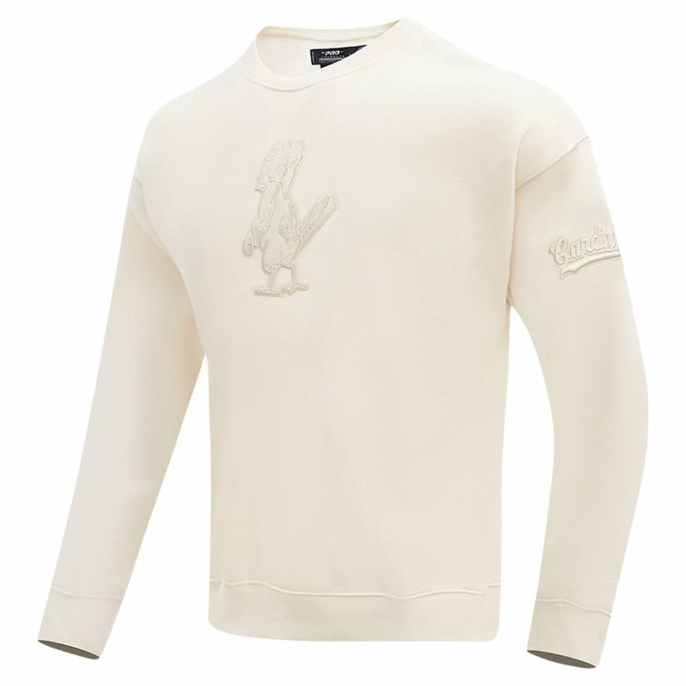 St. Louis Cardinals Pro Standard Neutral Drop Shoulder Pullover Sweatshirt - Cream