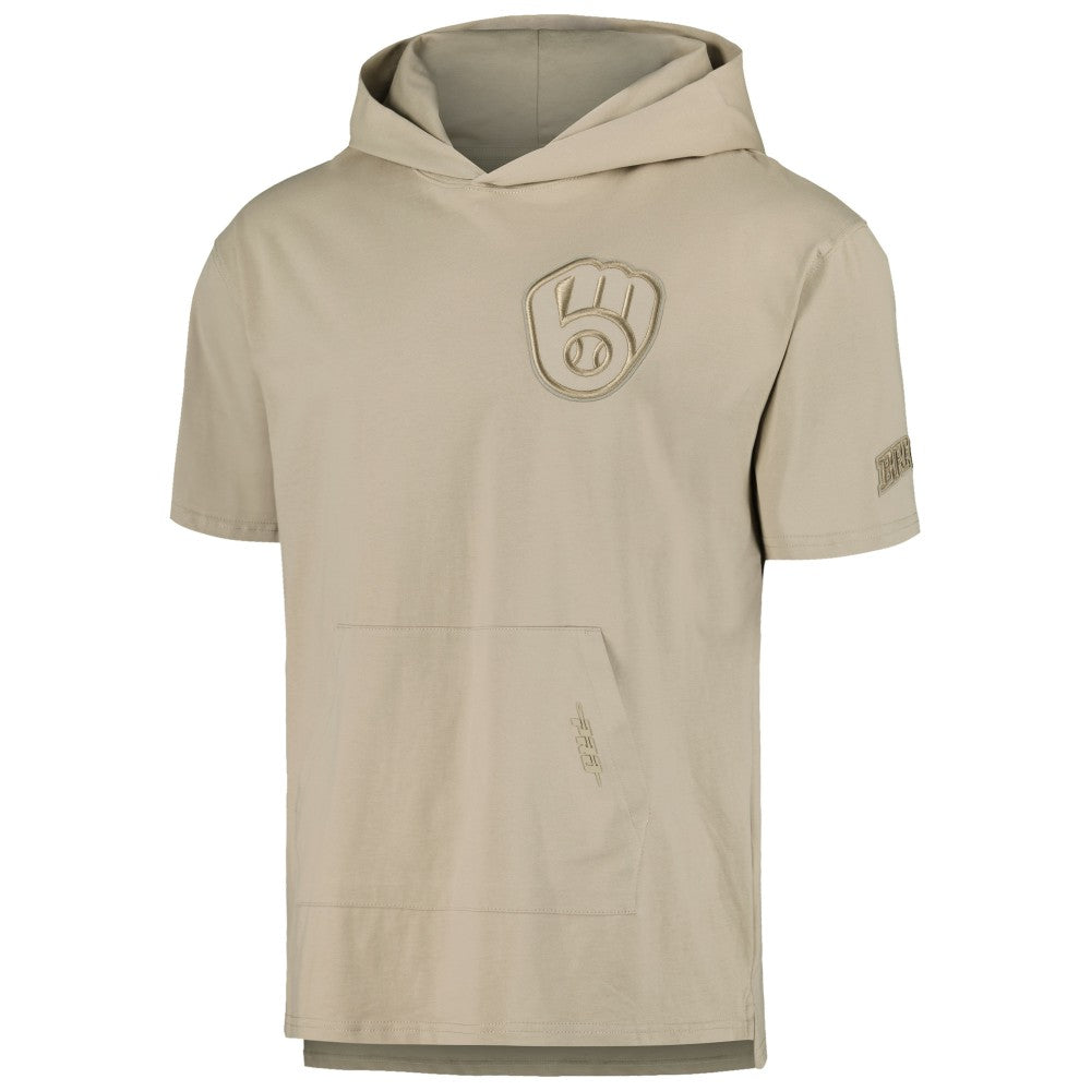 Milwaukee Brewers Pro Standard Neutral Hoodie T-Shirt - Tan