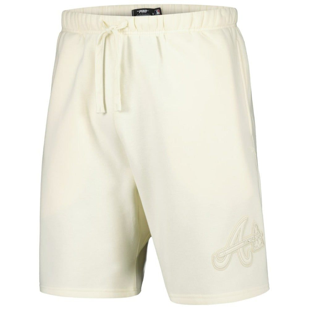 Atlanta Braves Pro Standard Neutral Fleece Shorts - Cream