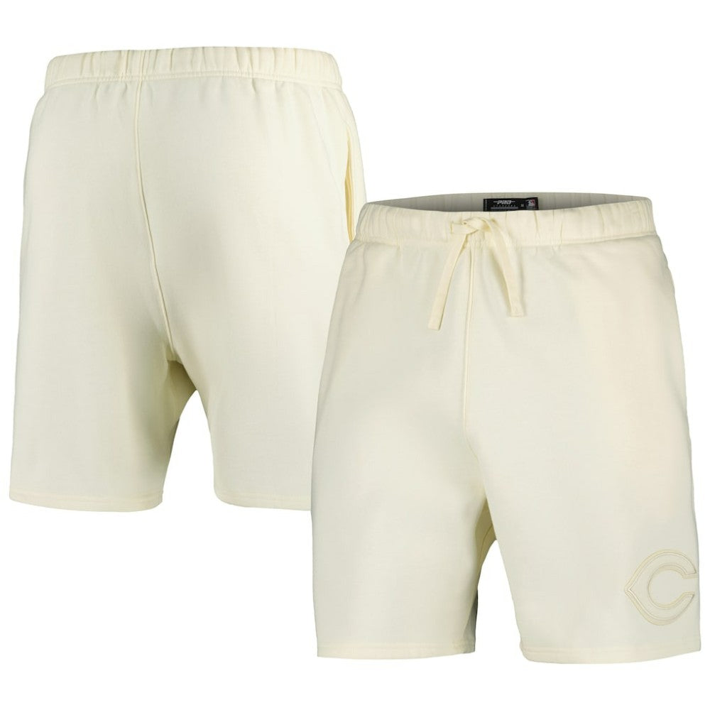 Cincinnati Reds Pro Standard Neutral Fleece Shorts - Cream