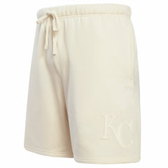 Kansas City Royals Pro Standard Neutral Fleece Shorts - Cream