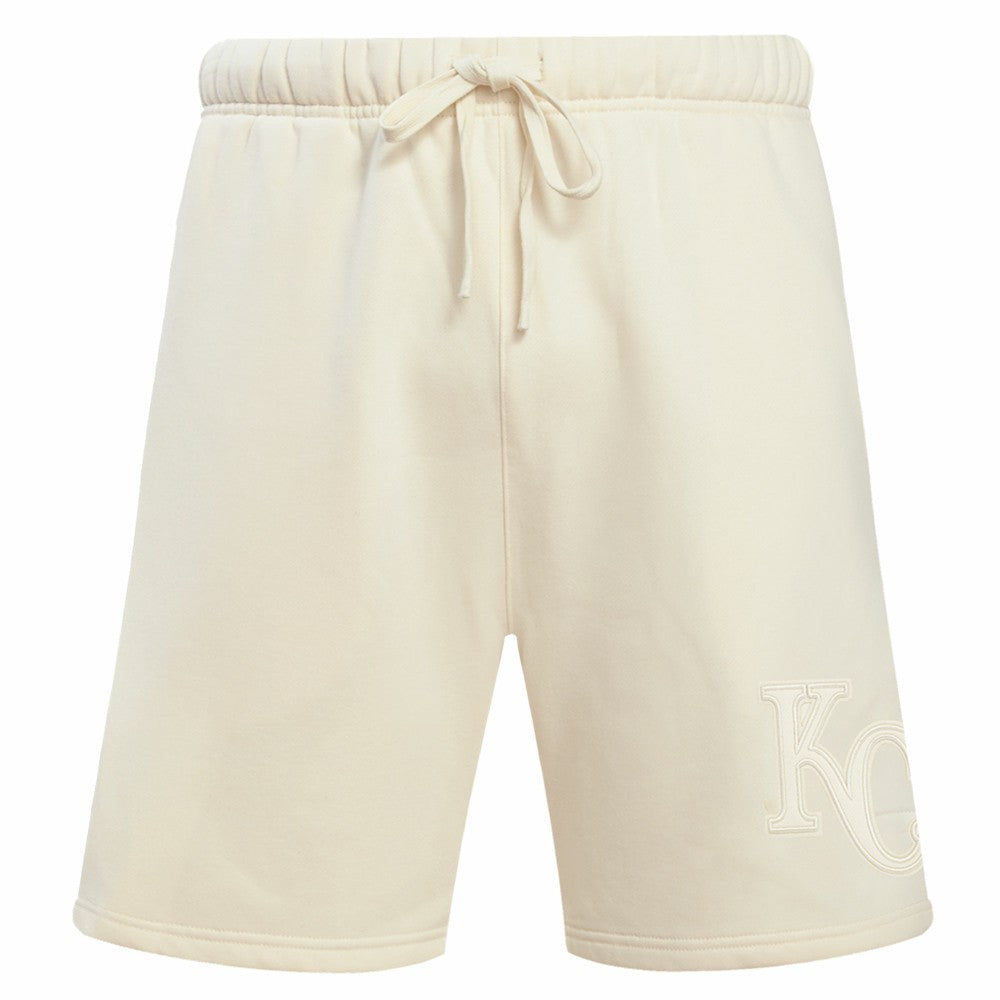 Kansas City Royals Pro Standard Neutral Fleece Shorts - Cream