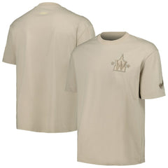 Washington Nationals Pro Standard Oversized Neutral CJ Dropped Shoulders T-Shirt - Tan