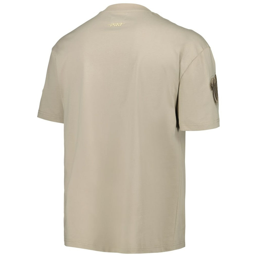 Washington Nationals Pro Standard Oversized Neutral CJ Dropped Shoulders T-Shirt - Tan