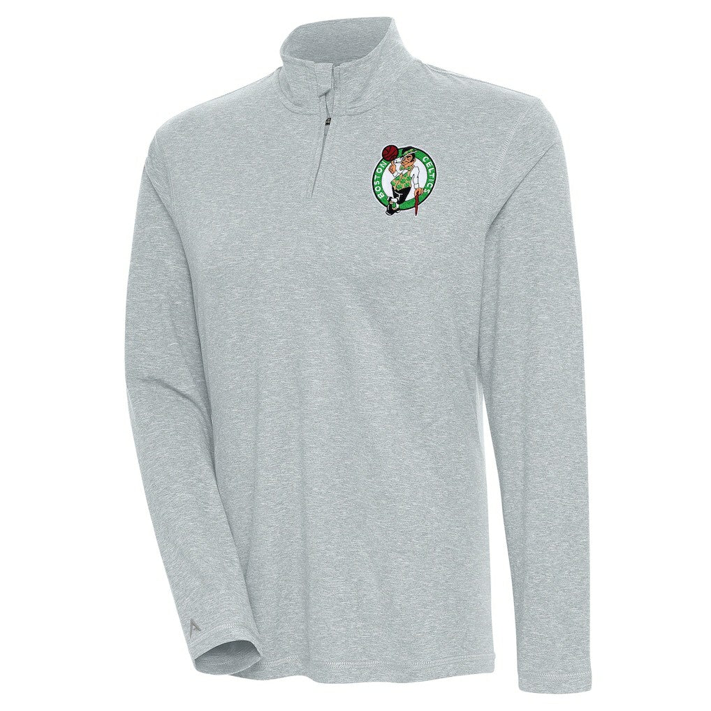 Boston Celtics Antigua Women's Confront Quarter-Zip Pullover Top - Heather Gray outlet