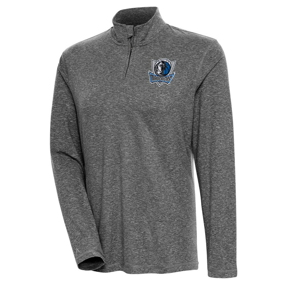 Dallas Mavericks Antigua Women's Confront Quarter-Zip Pullover Top sale - Heather Black online