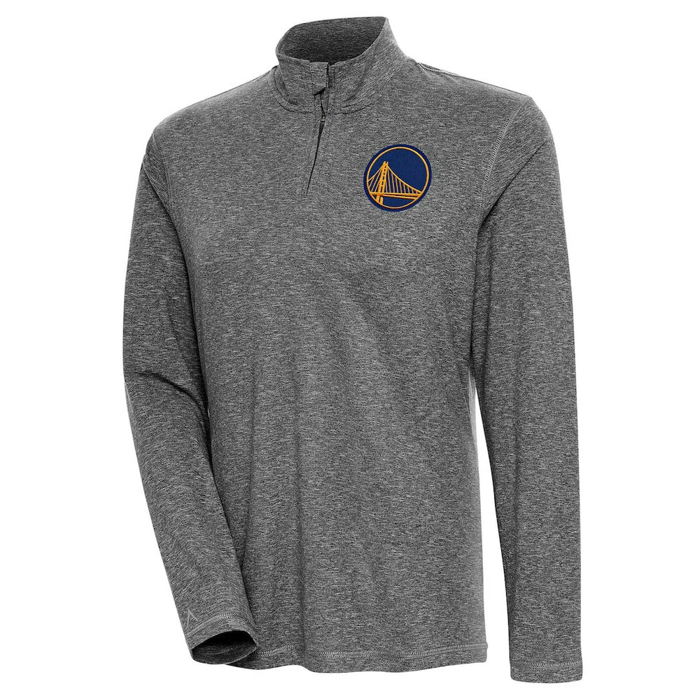 Golden State Warriors Antigua Women's Confront Quarter-Zip Pullover Top sale - Heather Black for sale