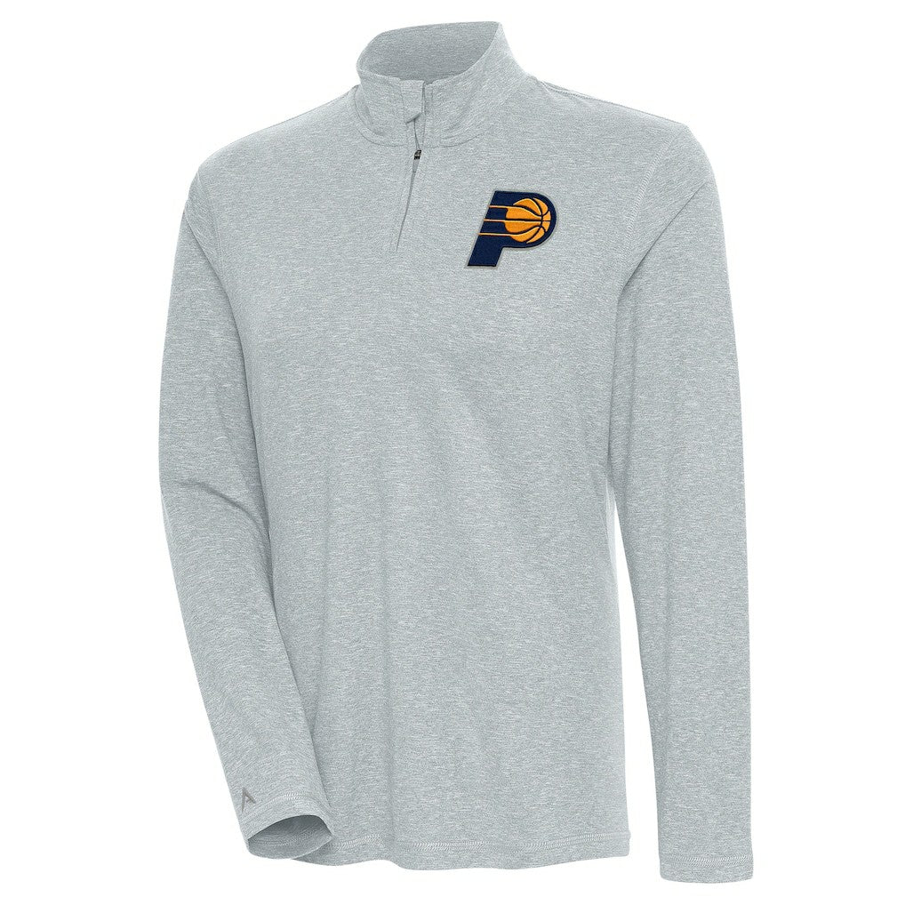 Indiana Pacers Antigua Women's Confront Quarter-Zip Pullover Top - Heather Gray discount